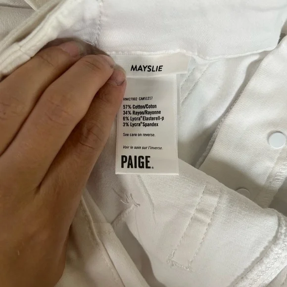 Paige mayslie white utility jogger pants - Picture 11 of 16